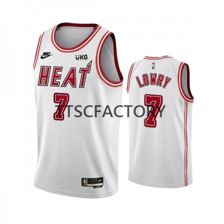 Miami Heat Kyle Lowry 7 Nike 2022-23 Classic Edition Valkoinen Miesten Pelipaidat Swingman